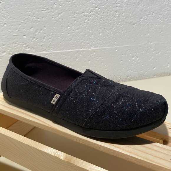 Toms Women's Alpargata Classic Canvas Glitter Flats - Picture 5 of 14